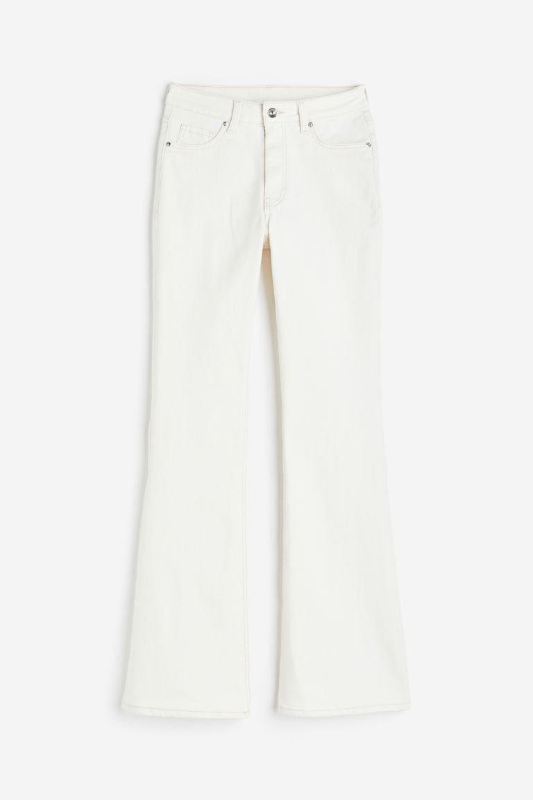 H & M - Flared High Jeans - Blanc | H&M (FR, IT, ES, PT, BE)