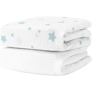 Newton Baby Organic Fitted Mini Crib Sheet (2-Pack) - 100% Breathable and Ultra-Soft, 100% Organic M | Amazon (US)