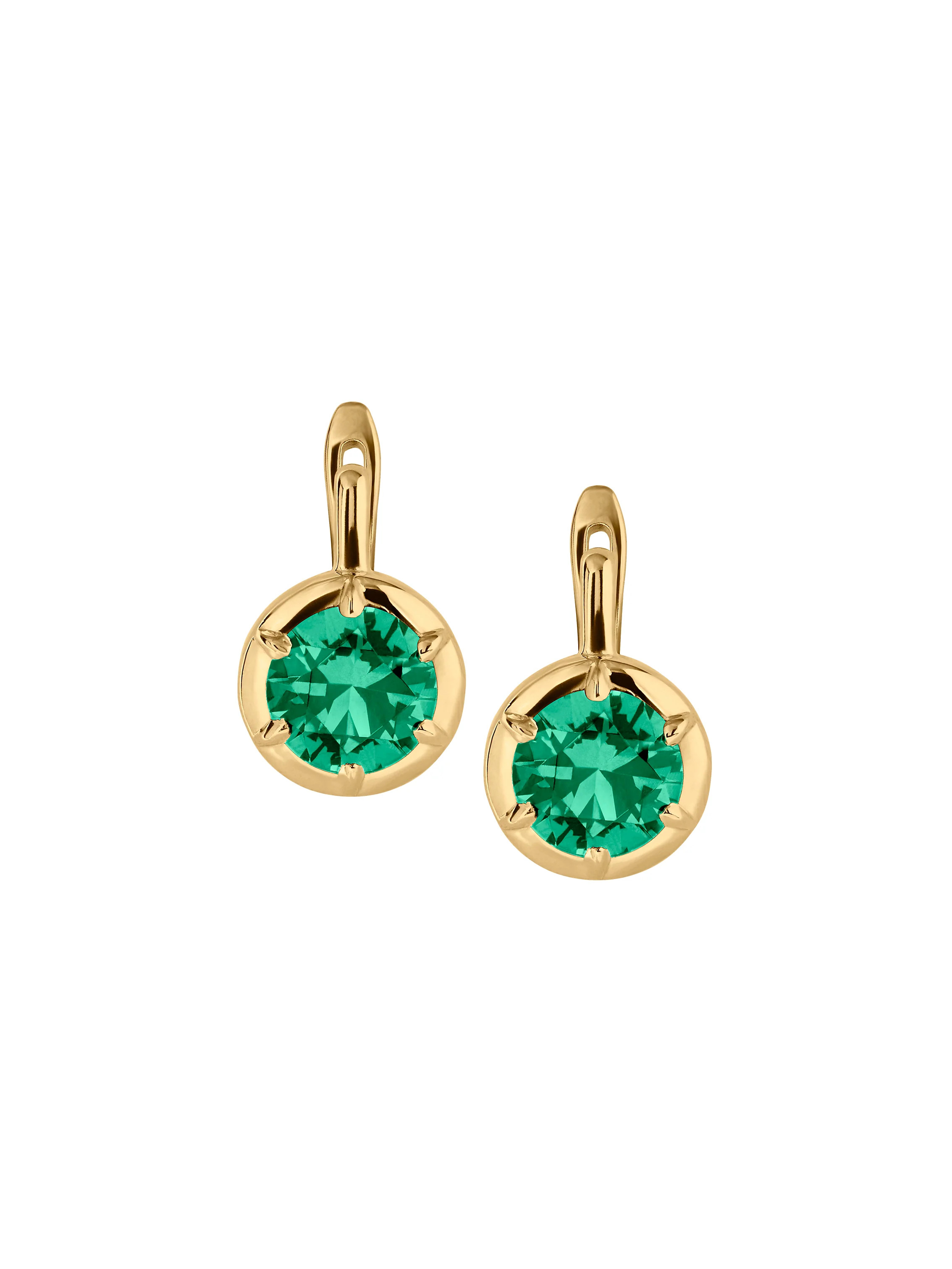 MAXWELL EARRINGS IN NANO EMERALD | Dorsey
