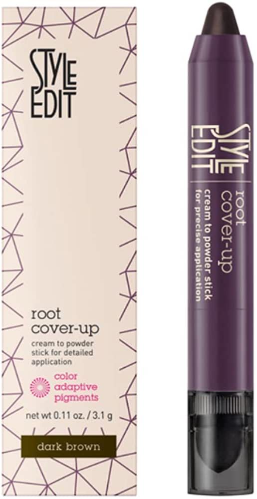 Style Edit Root Touch Up Stick for Dark Brown Hair, Root Concealer for Gray Hair Coverage, Tempor... | Amazon (US)