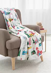 Joyland Printed Plush Throw Blanket | Belk