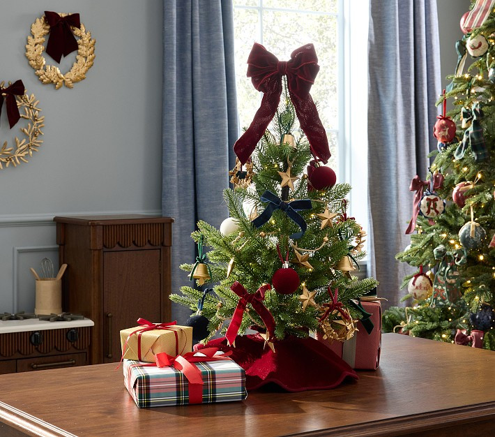 Chris Loves Julia Mini Decorated Light-Up Christmas Tree | Pottery Barn Kids