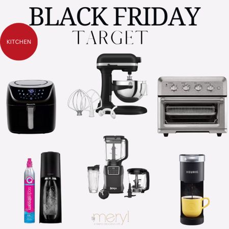 Target Black Friday Sale on kitchen faves
Kitchenaid stand mixer Air Fryer Soda Stream Ninja Blender Countertop Toaster Oven Keurig 

#LTKsalealert #LTKCyberWeek #LTKhome