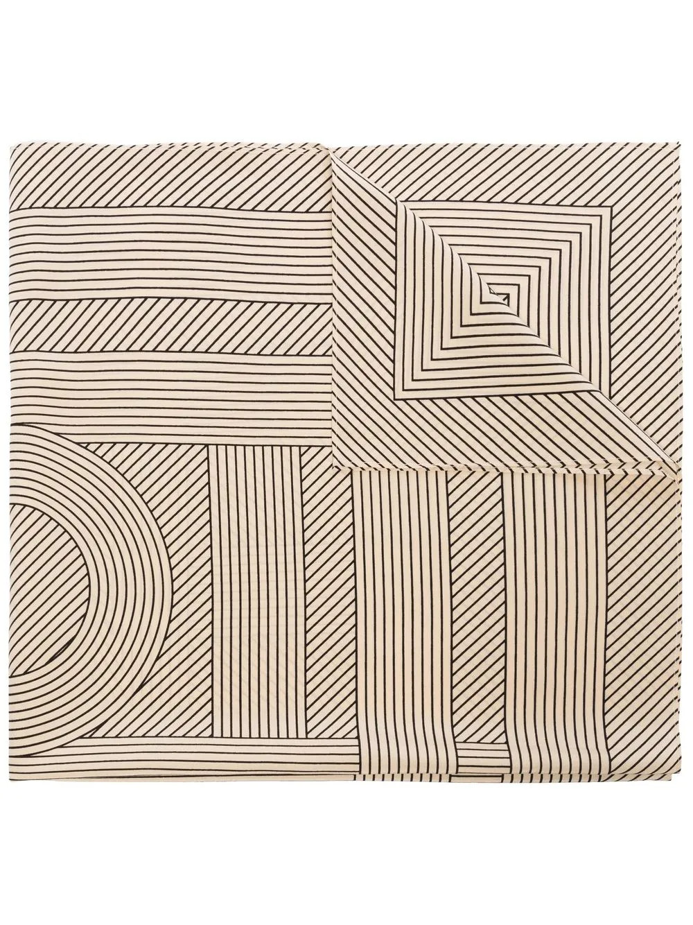 striped monogram print scarf | Farfetch Global