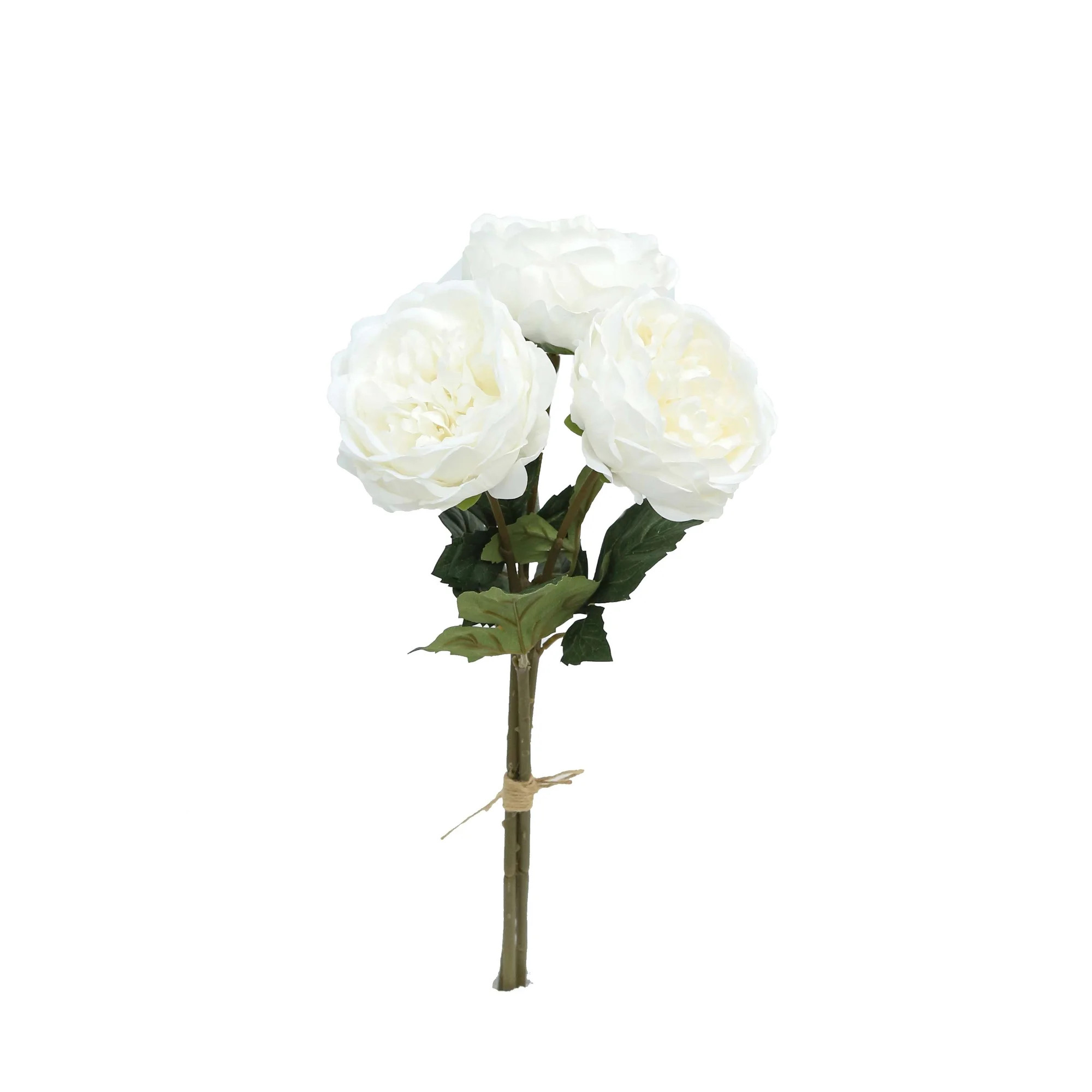 My Texas House Faux Peony Bundle, White, 19" | Walmart (US)