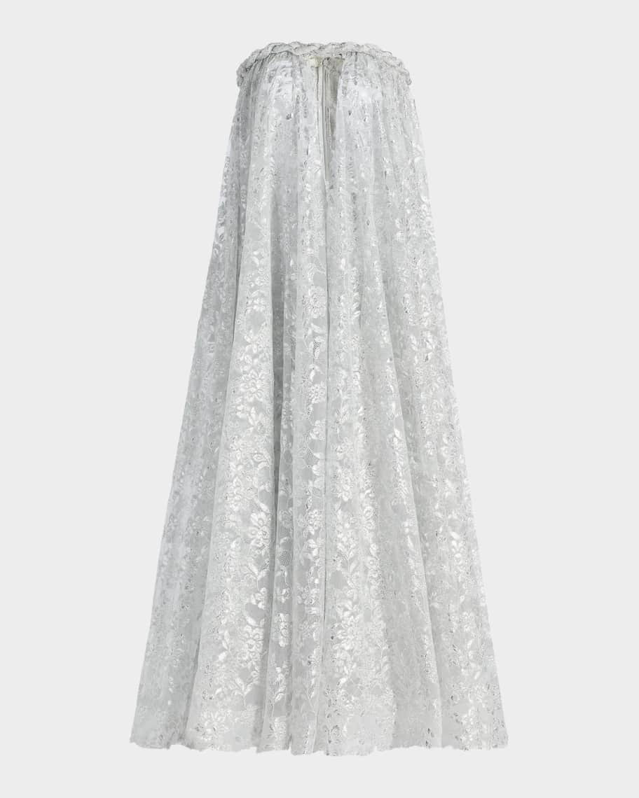 Zimmermann Carousel Metallic Lace Strapless Dress | Neiman Marcus