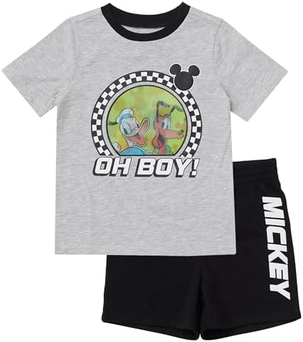 Disney Mickey Mouse Outfit for Boys | Toddler and Little Kids Clothes, T-Shirt and Shorts Set | Amazon (US)