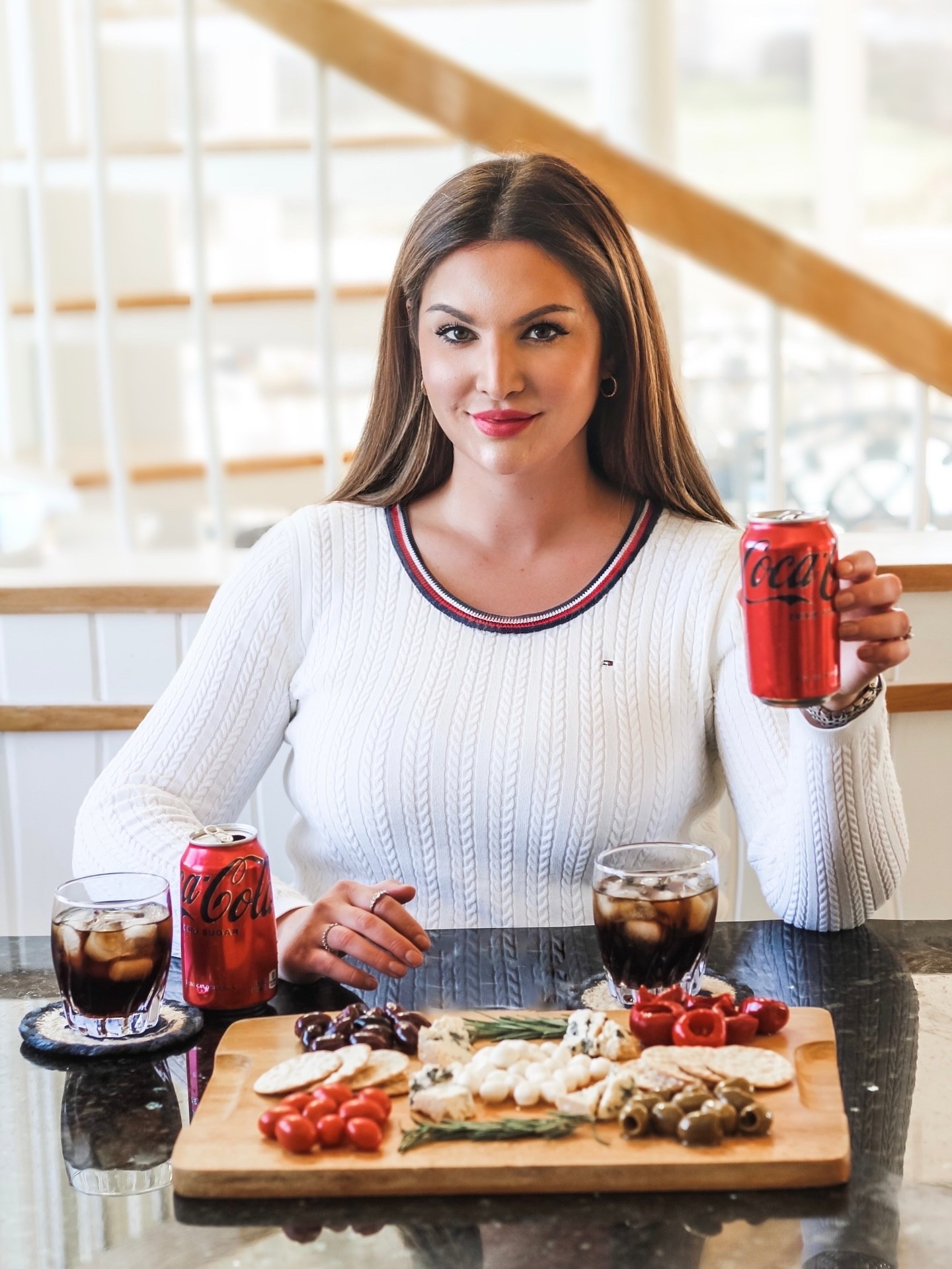 GIRL DINNER! I’ve included olives, tomatoes, sweet cherry peppers, mozzarella cheese, blue cheese, peppered crackers, and rosemary for a garnish and of course a Coke Zero for this charcuterie board! So yummy @dietcoke @cocacola @cokezero 
.
.
.
.
.
.
.
.
.
.
#girldinner #girldinnertrend #girldinners #cokezero #cokezerosugar #charcuterie #charcuterieboardsofinstagram #charcuterieboard #charcuterieplatter #charcuterieboards #holidaycharcuterie #customcharcuterie #food #foodblog #foodblogger #foodbloggers #foodbloggersofinstagram #foodblogs #foodbloggerlife #foodie #foodies #foodiesofinstagram #yummyandhealthy #tasty #tastytasty #foodlover #foodinspo #likefortag #likeforspam #likeforfun