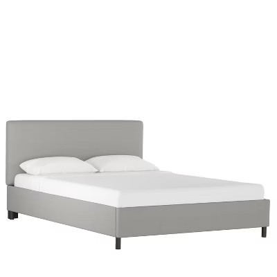Full Upholstered Platform Bed Linen Gray - Project 62™ | Target