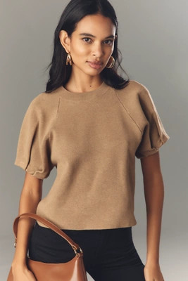 By Anthropologie Crew-Neck Sweater Tee | Anthropologie (US)