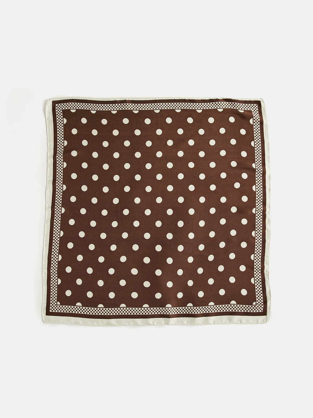 Polka Dot Print Square Scarf | Commense