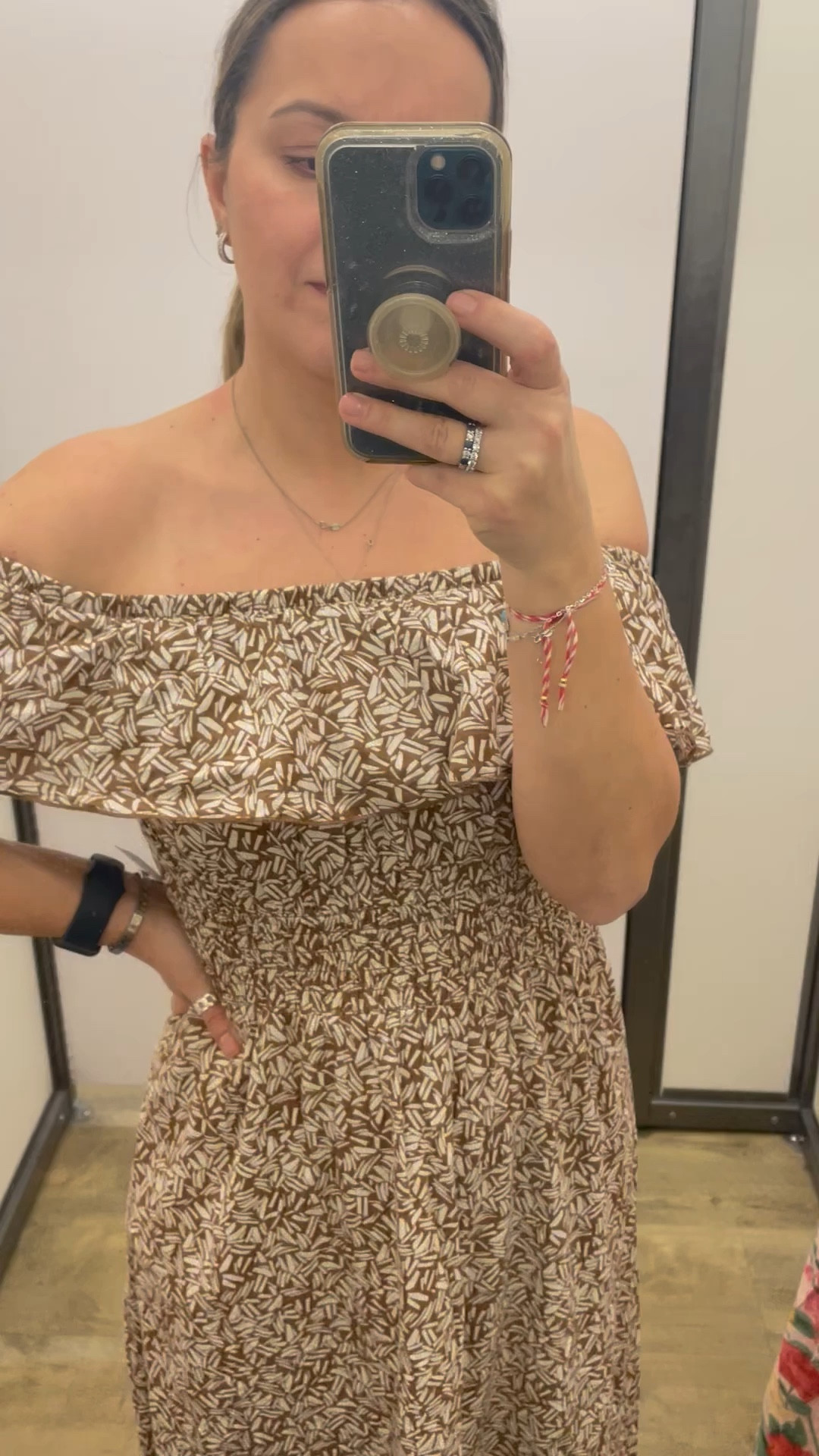 Waist-Defined Printed Off-The-Shoulder Maxi Dress
Wearing S

#LTKsalealert #LTKunder50 #LTKstyletip