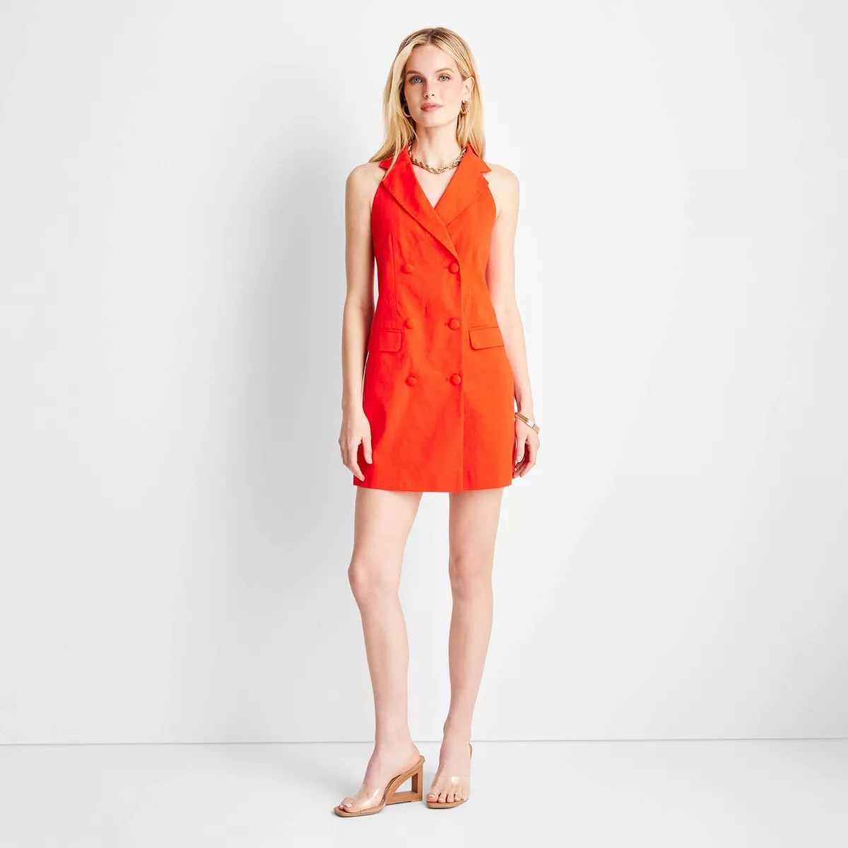 Women's Sleeveless Blazer Mini Dress - Future Collective™ with Jenee Naylor Red | Target