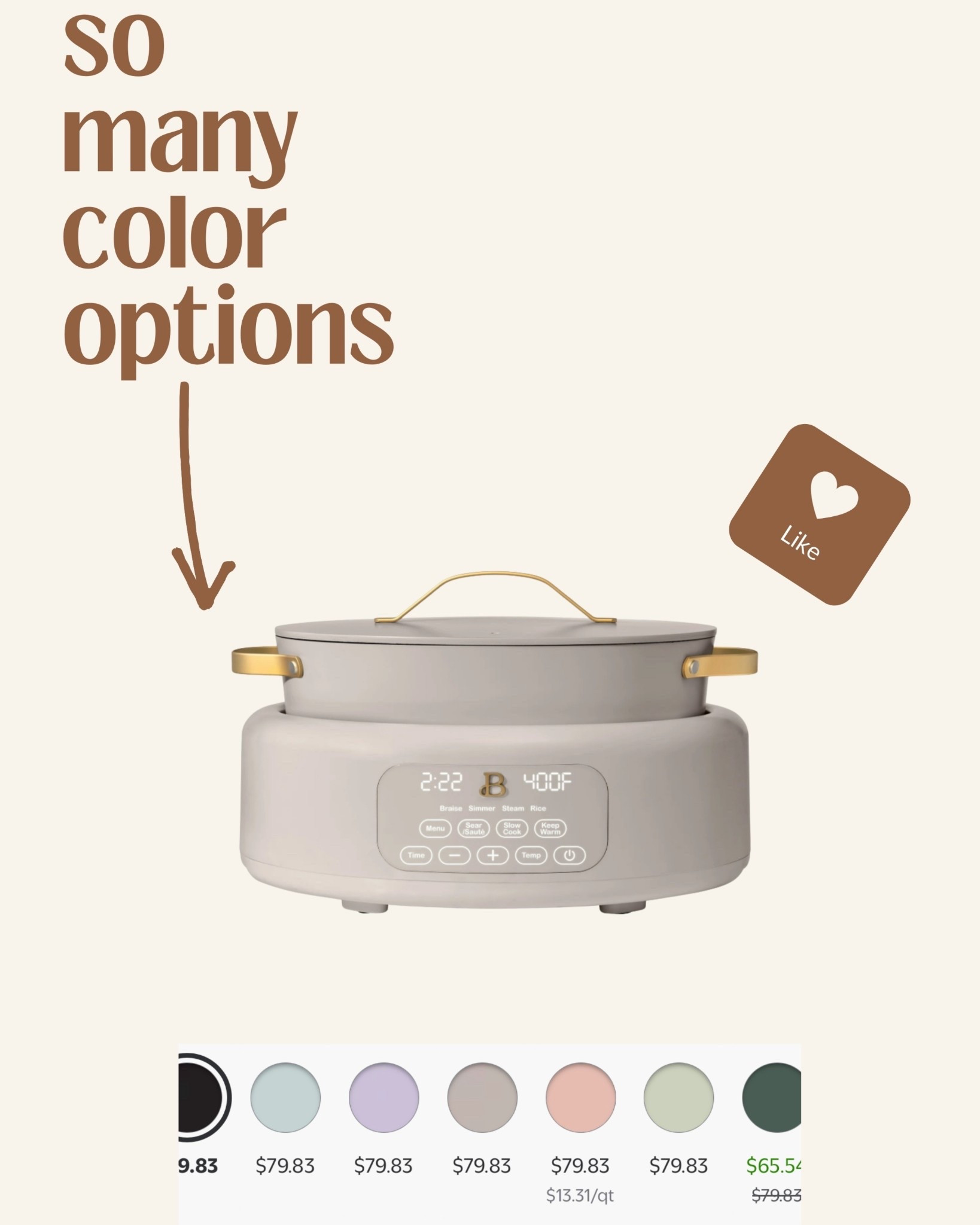 A crock pot you don’t mind having on display! I have the color white icing 🤍