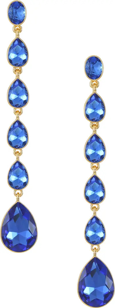 Teardrop Crystal Linear Earrings | Nordstrom