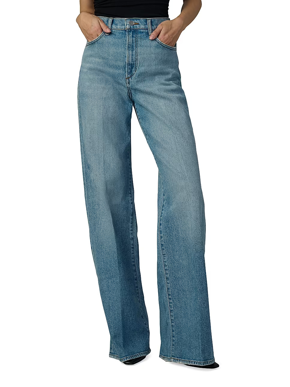 Petite The Mia Wide-Leg Jeans | Saks Fifth Avenue