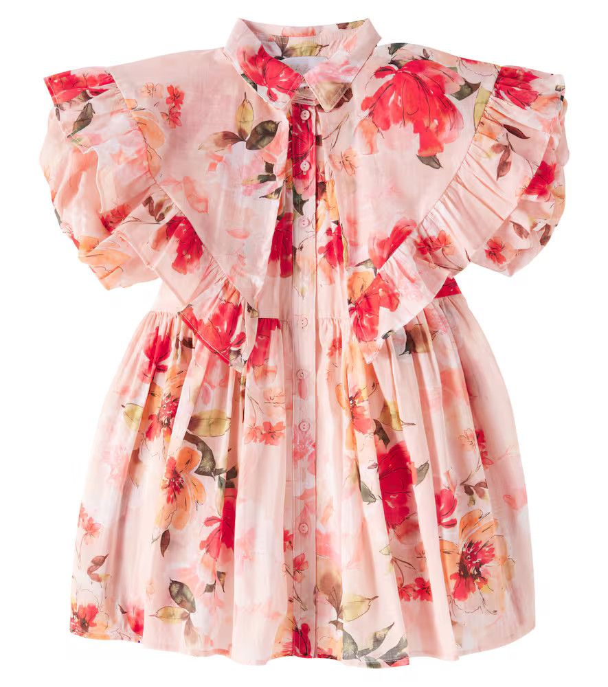 Petite Amalie Floral puff-sleeve cotton dress | Mytheresa (US/CA)