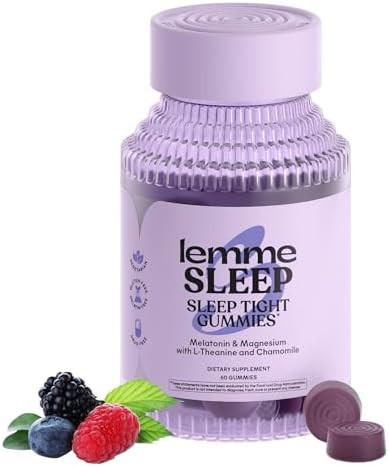 Lemme Sleep Gummies with 5mg Melatonin, Elderberry, Magnesium, L-Theanine, Chamomile and Lavender... | Amazon (US)