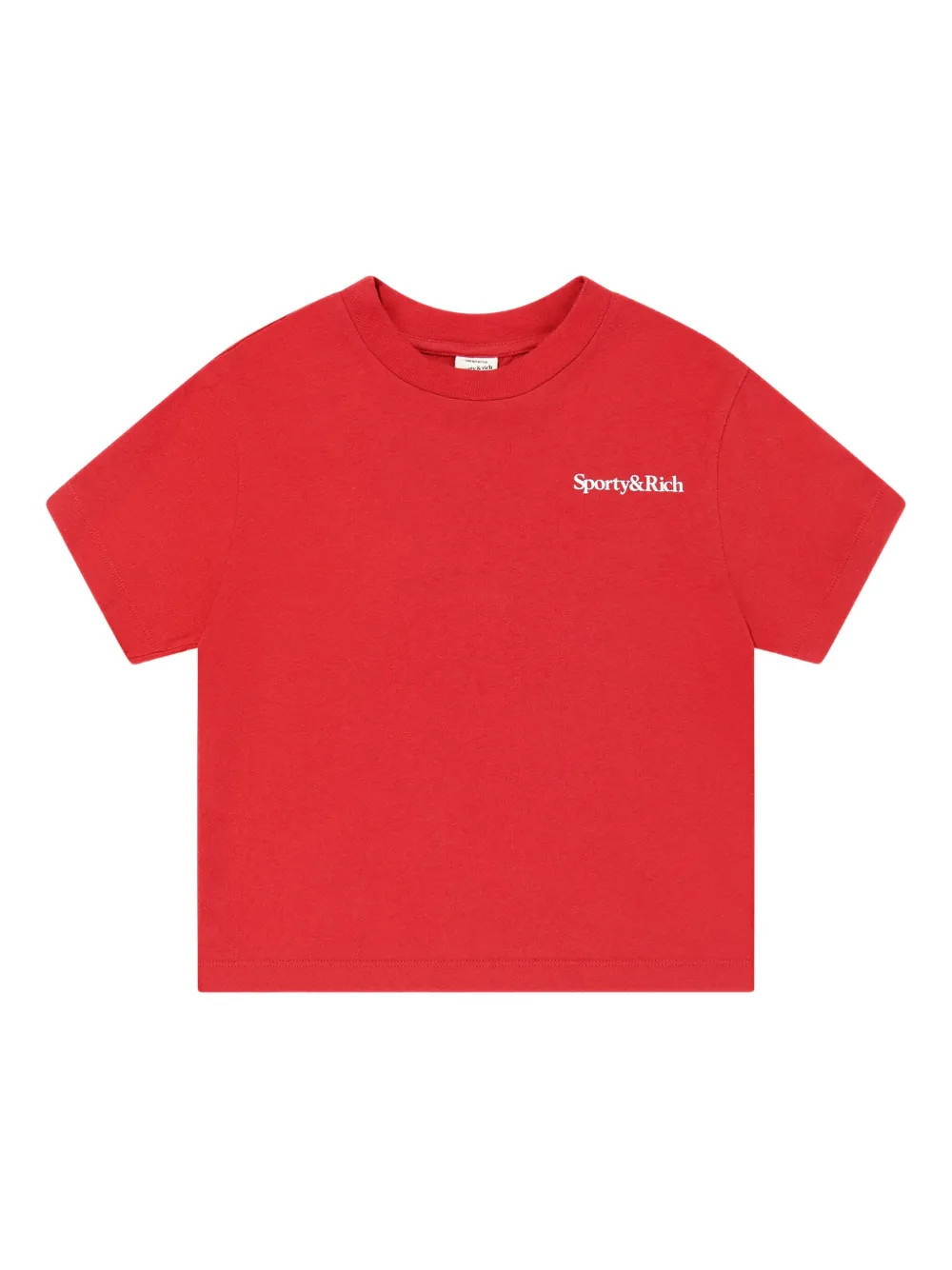 SPORTY & RICH KIDS Eat More Veggies T-shirt - Red | Farfetch Global