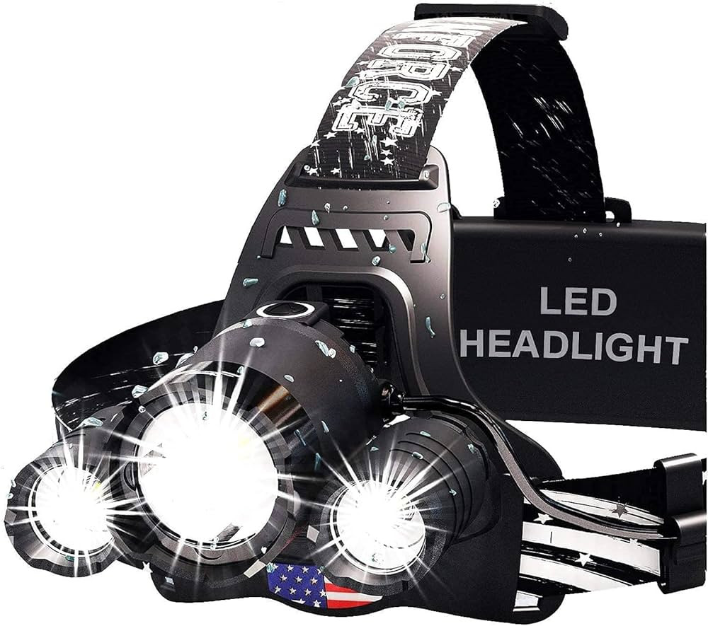 DanForce Headlamp. USB Rechargeable LED Head Lamp. Ultra Bright CREE 1080 Lumen Headlamp Flashlig... | Amazon (US)