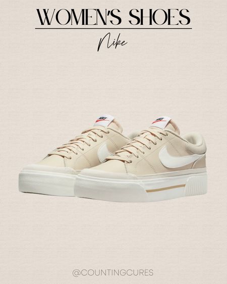 These neutral Nike Court Legacy Lift sneakers are perfect for your everyday and casual outfits!
#fashionfinds #springstyle #vacationlook #shoeinspo

#LTKStyleTip #LTKSeasonal #LTKShoeCrush