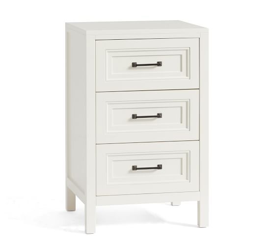 Sussex 3-Drawer Nightstand, Bright White | Pottery Barn (US)
