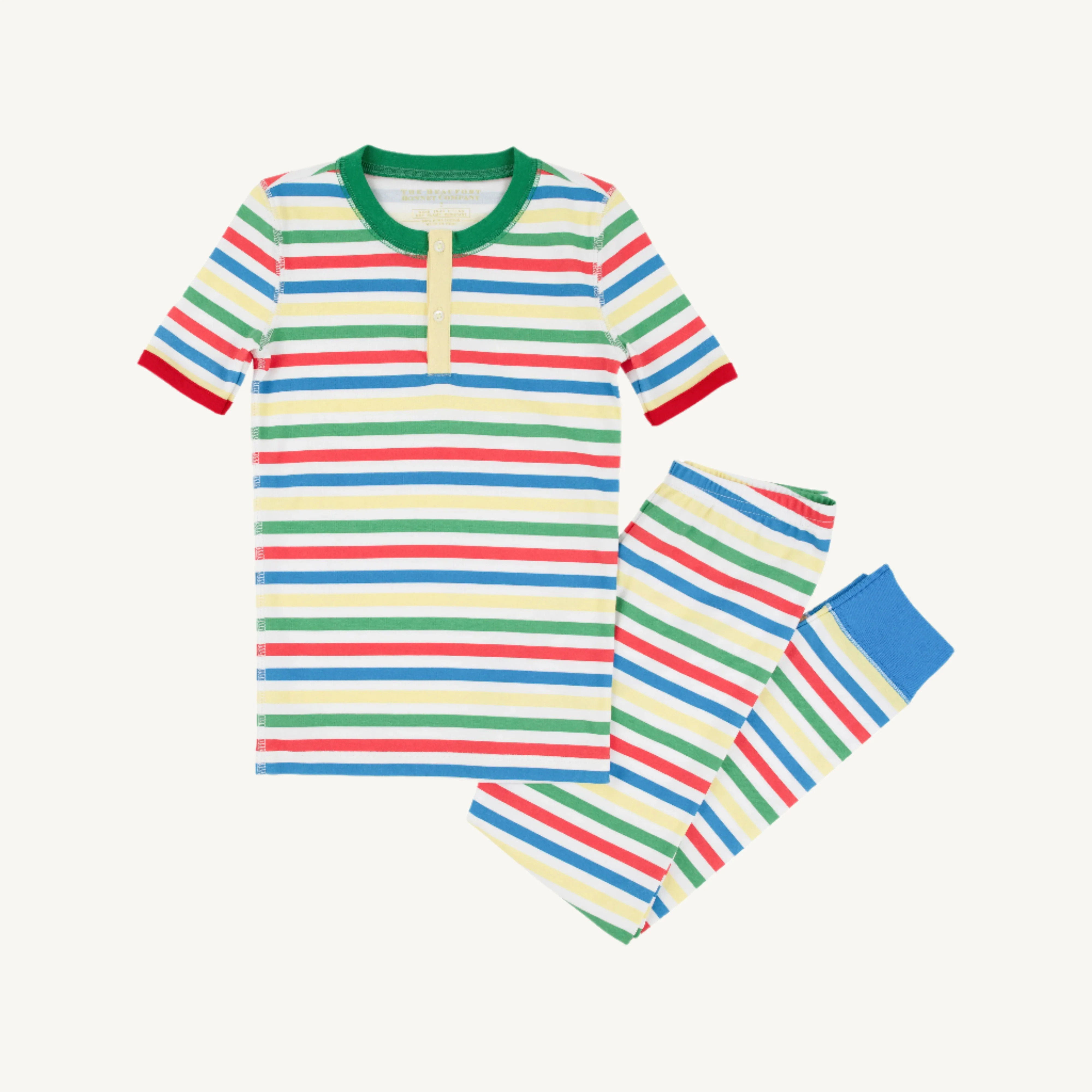 Sutton's Short Sleeve Set - Portland Sealife Stripe | The Beaufort Bonnet Company