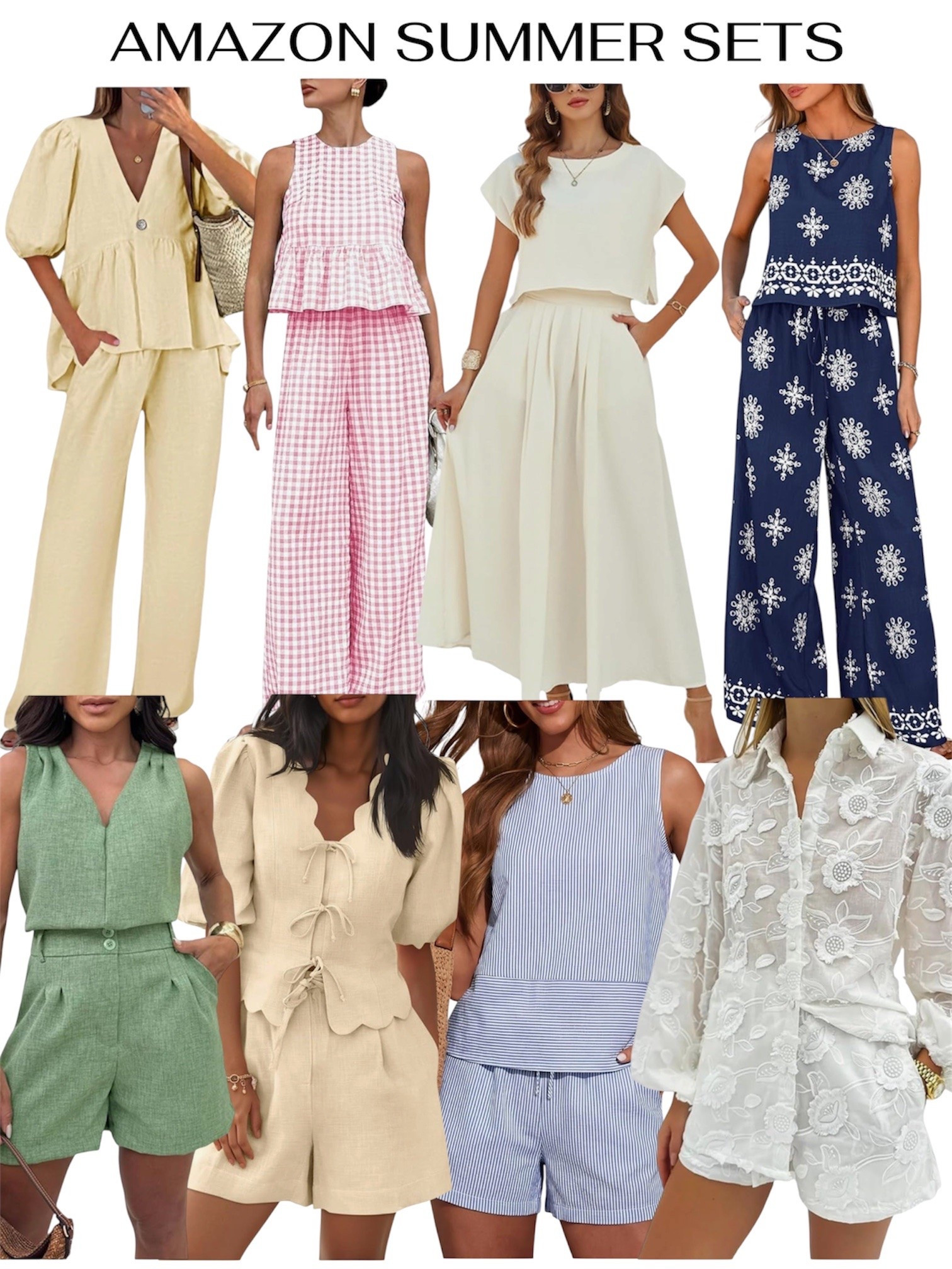 Amazon 2 piece sets for summer. These will make easy summer outfits or beach vacation outfits.

#LTKSeasonal #LTKSaleAlert #LTKmomlife #LTKootd