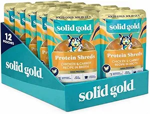 Solid Gold Protein Shreds Dog Food Topper for Dry Food- High Protein Meal Toppers for Dogs w/Chic... | Amazon (US)