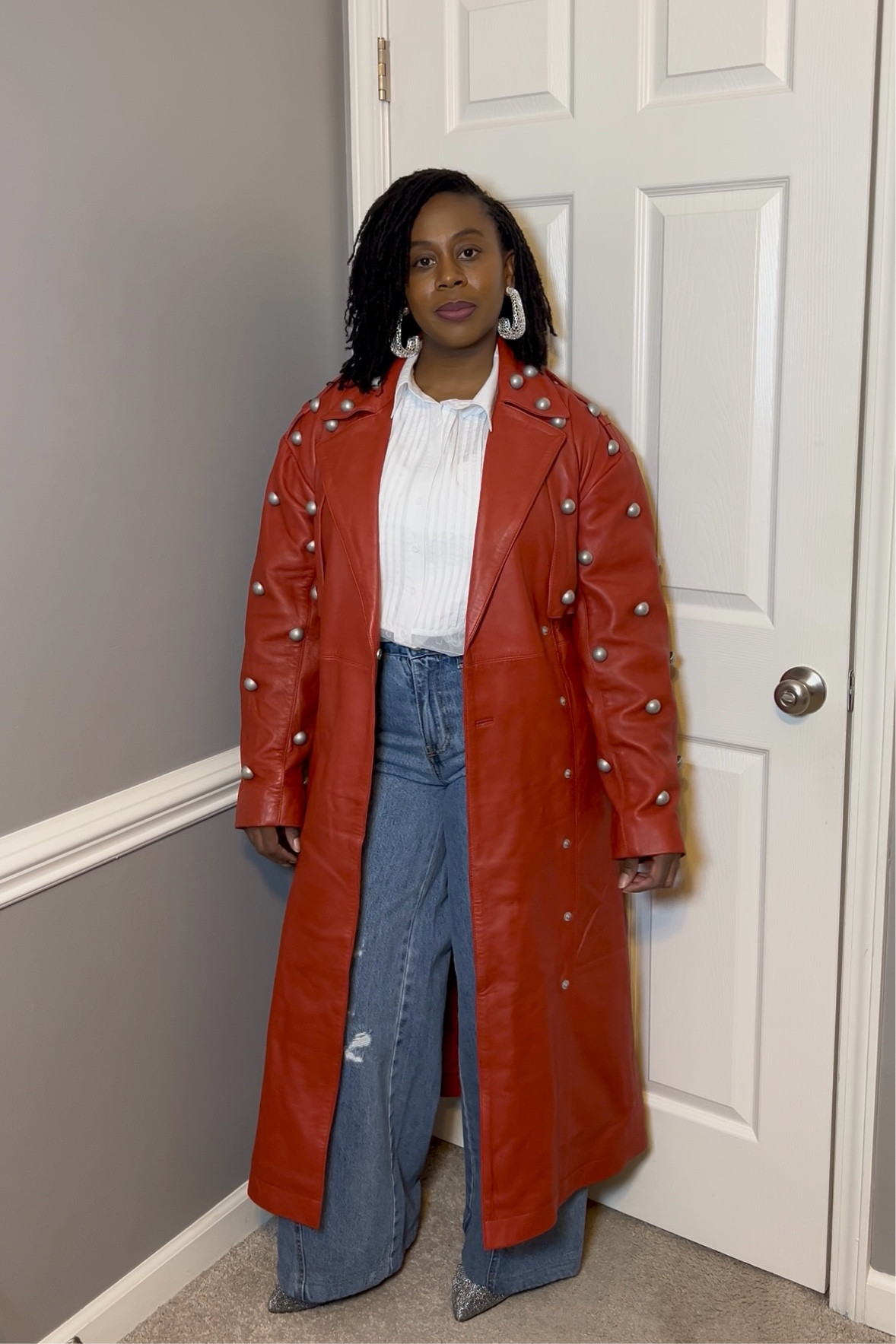 Valentine’s Day Inspiration- Styling a red leather trench coat.

#LTKMidsize #LTKStyleTip #LTKFindsUnder100