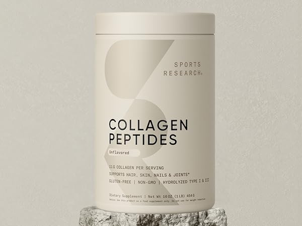 Sports Research\u00ae Collagen Peptides Protein Powder, 16oz (Unflavored) | Amazon (US)