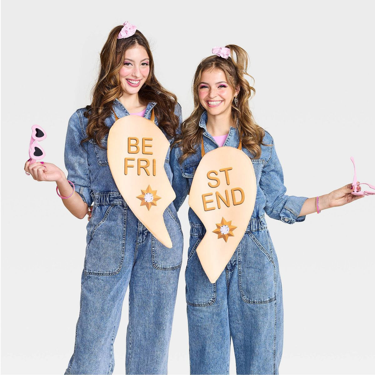 2pc Adult Best Friend Locket Costume Overlays - Hyde and EEK! Boutique™ | Target