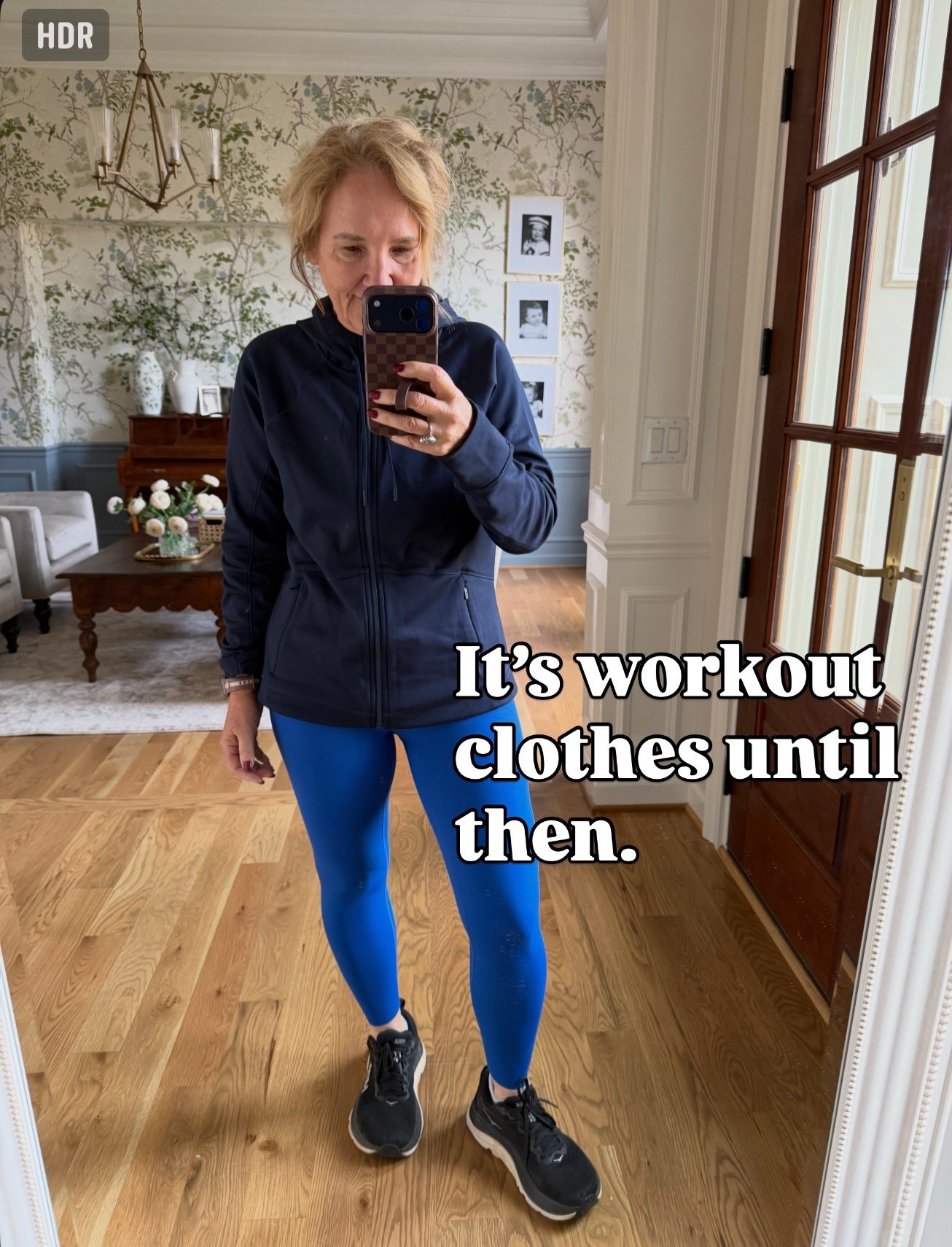 Running outfit 
Fleece back hoodie medium 
Leggings size medium 

#LTKmorningroutine #LTKfitnessgoals #LTKOver40