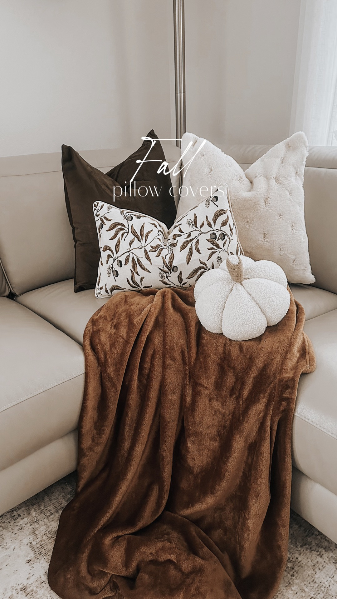 Fall pillow covers 🤎🍂 These colors + textures instantly made my space feel ready for fall.

#LTKvlog #LTKHome #LTKSeasonal