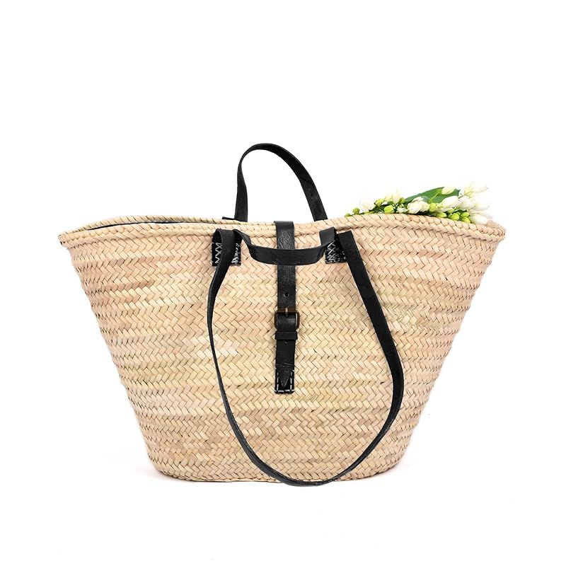 Elegant Beach Bag & Travel Tote Bags For Women - Versatile Straw Bag Tote Bag For Vacation - Picn... | Amazon (US)