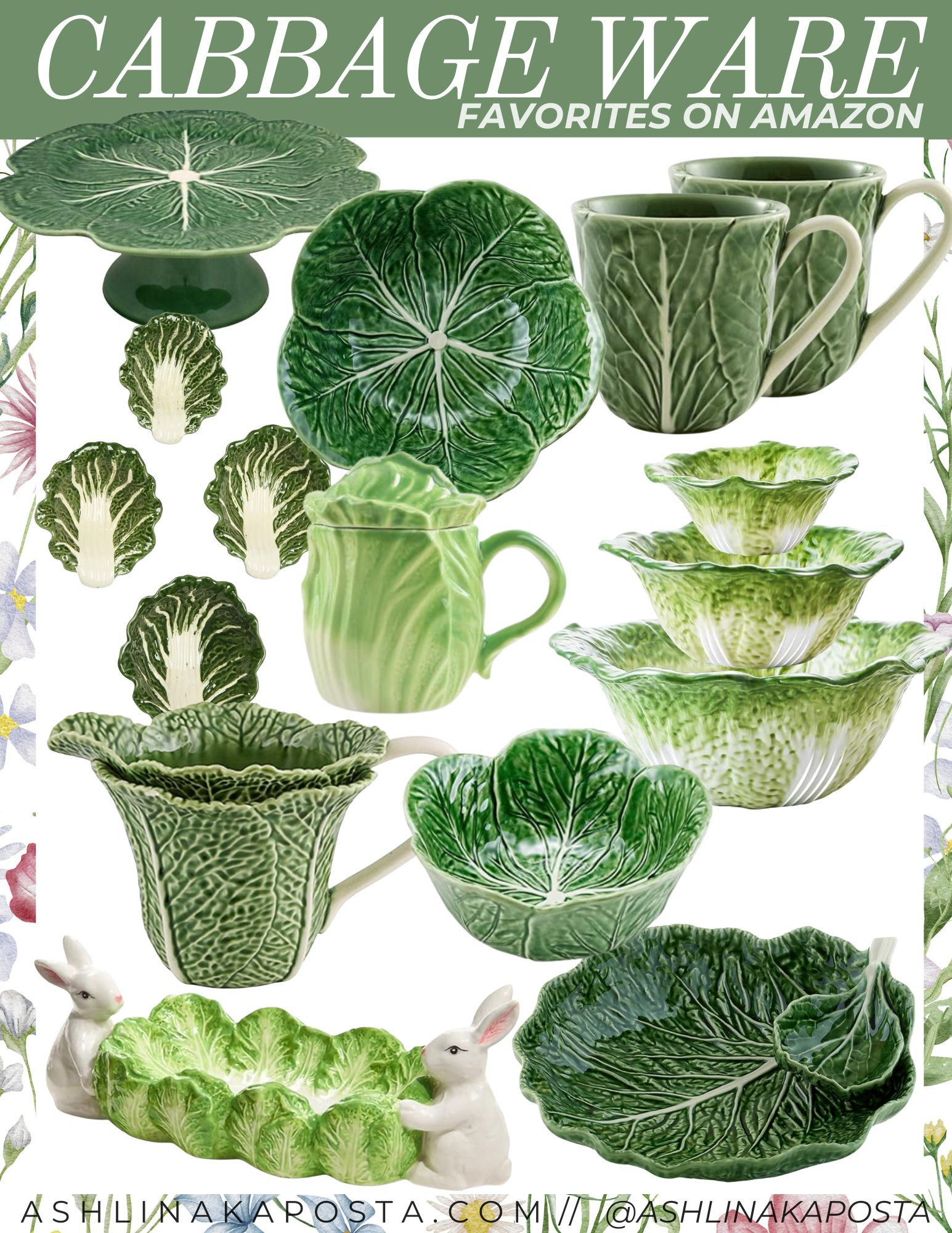 Love a unique twist on classic dinnerware? Check out these cabbage-inspired pieces on Amazon for a fresh, garden-inspired table setting. Perfect for spring and summer entertaining! 

 #LTKHome