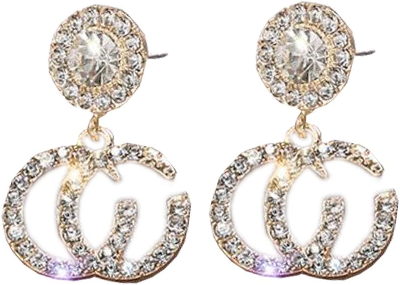 C Stud Earrings for Women - Letter C Earrings，Gift for Birthday, Thanksgiving, Mother's Day, Ca... | Amazon (US)
