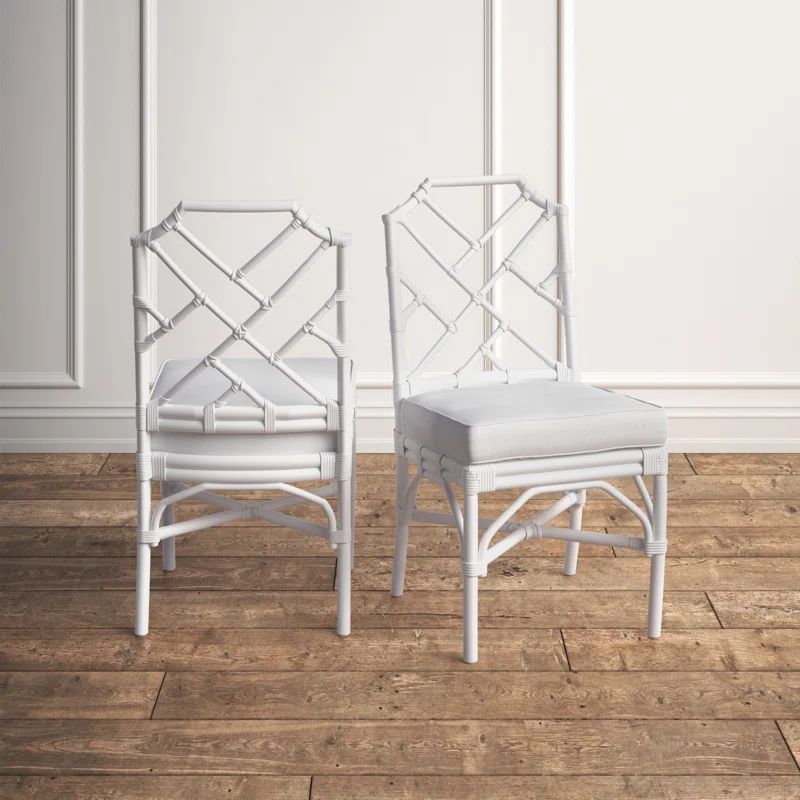 Ryman Cotton Cross Back Side Chair (Set of 2) | Wayfair North America