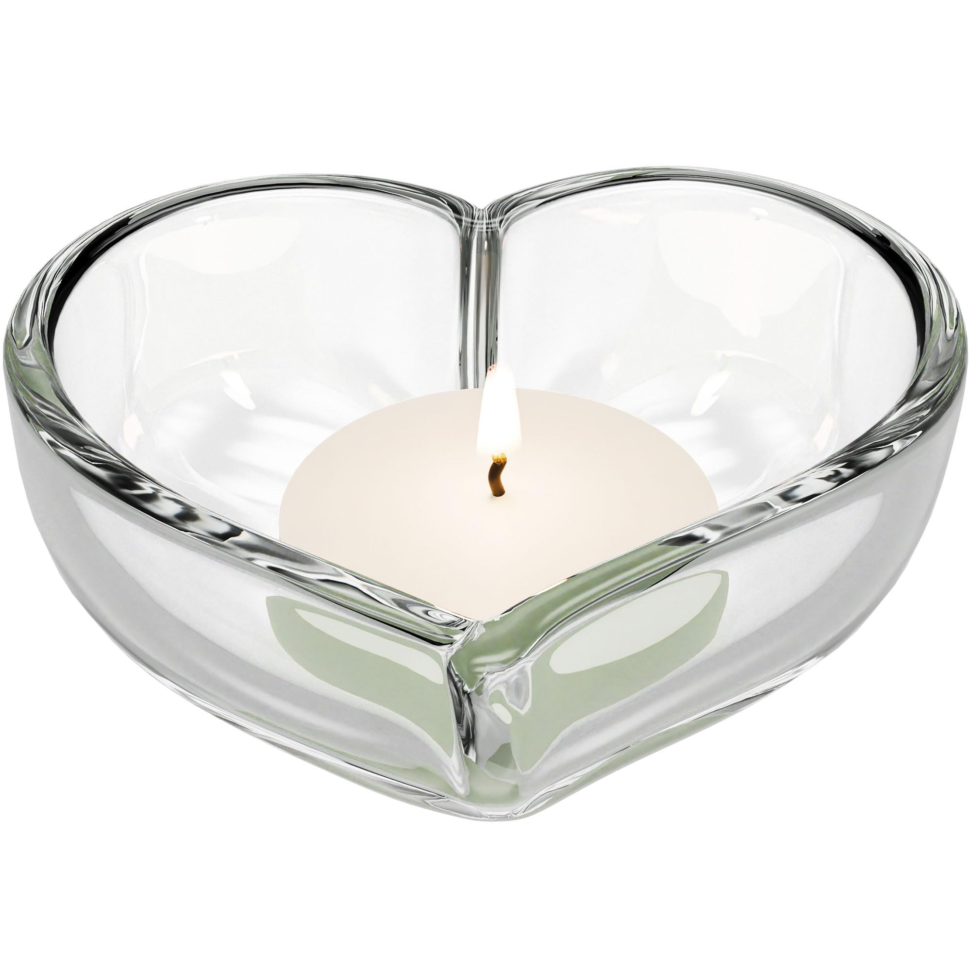 Orrefors 5" Heart Bowl - Decorative Serveware Collection & Votive - Tea Light Candle Holder, Crys... | Amazon (US)