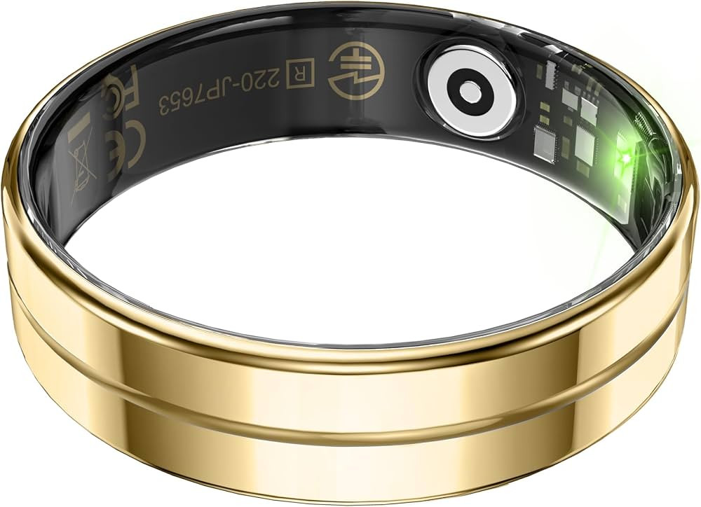 Smart Ring,Fitness Tracker Ring for Men/Women,Ultra Thin Smart Rings with Calories/Heart Rate/Blo... | Amazon (US)