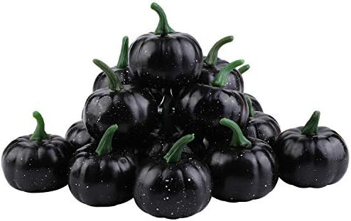 Elcoho 16 Pack Small Artificial Lifelike Pumpkin Fall Harvest Mini Pumpkins for Home Garden, Fall... | Amazon (US)