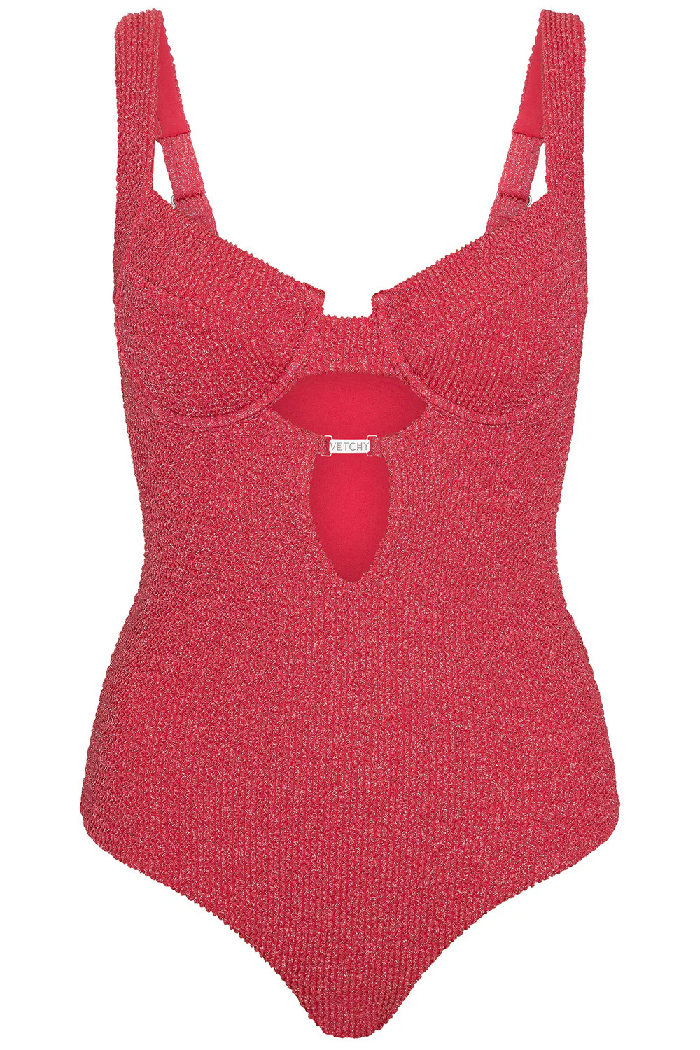 Stellar Crinkle Raspberry Swimsuit | VETCHY LLC