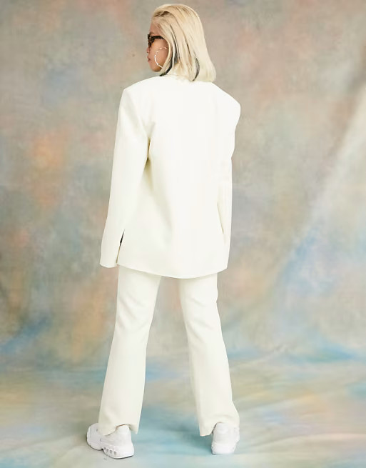 COLLUSION straight fit trousers in off white | ASOS (Global)