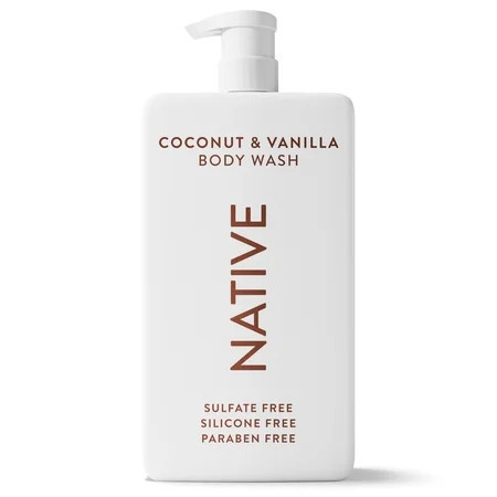 Native Body Wash, Coconut & Vanilla, Sulfate Free, for Men & Women, 36 fl oz | Walmart (US)
