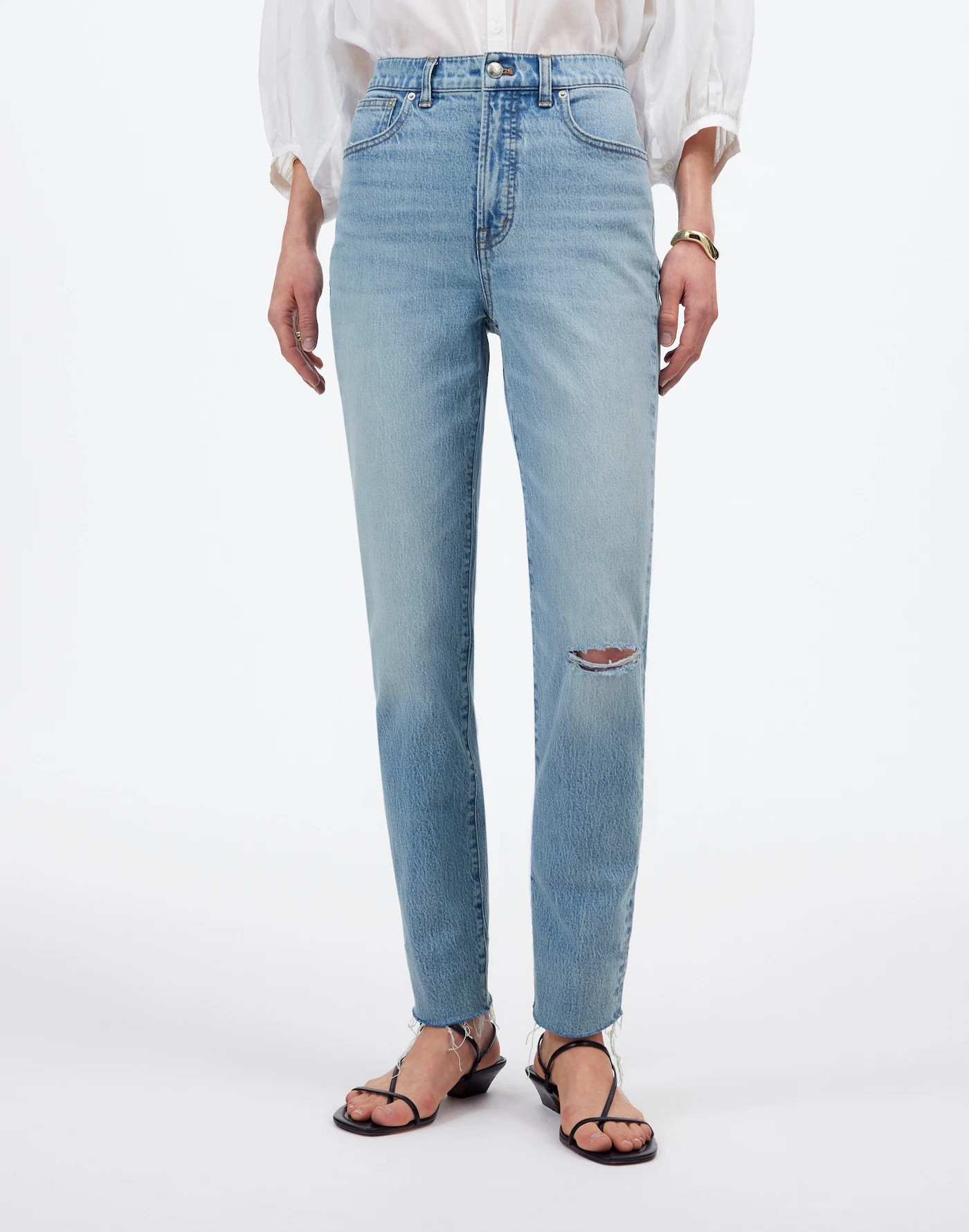 The Perfect Vintage Jean in Hernando Wash: Raw Hem Edition | Madewell | Madewell