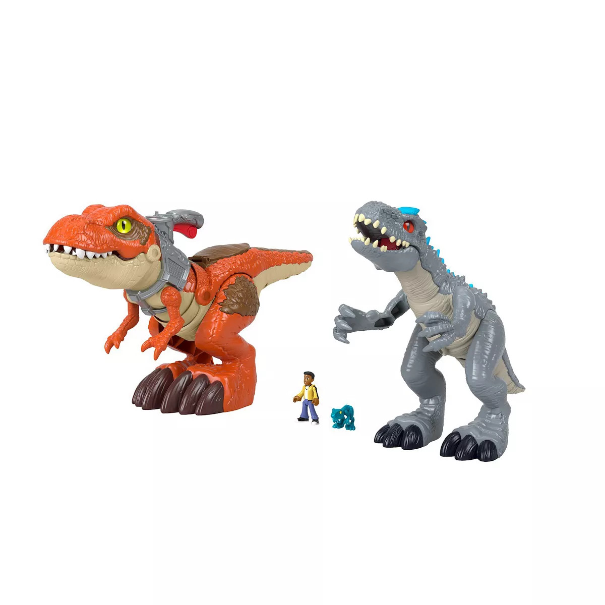 Imaginext Jurassic World Camp Cretaceous Mega Mouth T.Rex Vs. Thrashing Indominus Rex Figure Set | Kohl's