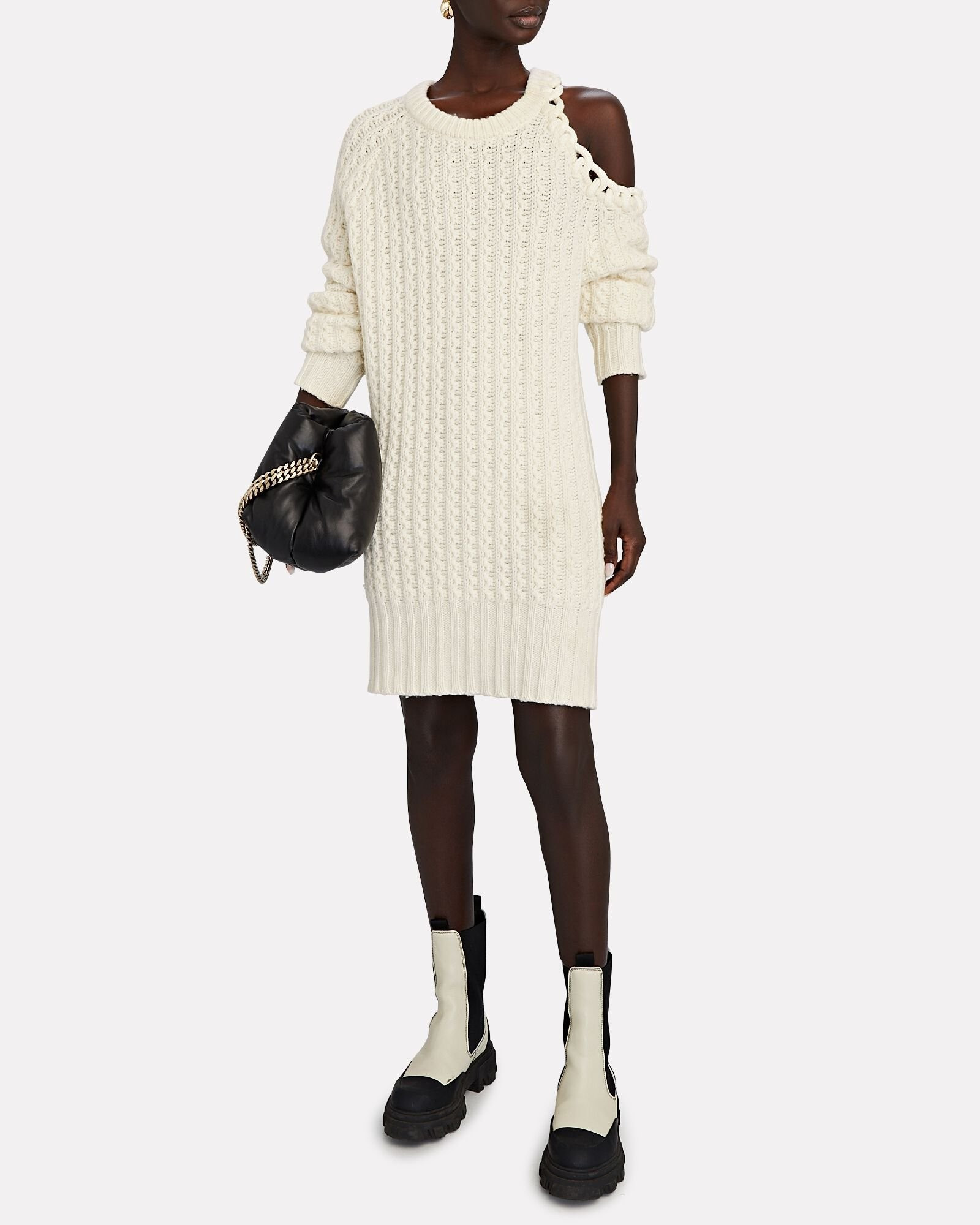 Rope Cut-Out Wool-Cashmere Sweater Dress | INTERMIX