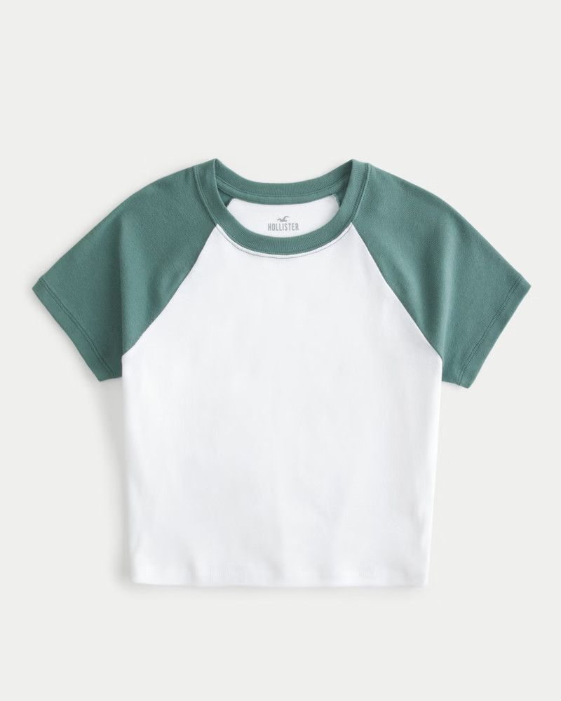 Women's Short-Sleeve Crew Baby Tee | Women's Tops | HollisterCo.com | Hollister (US)