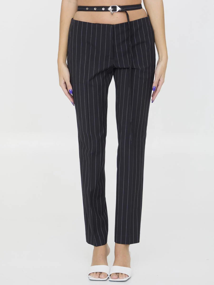 Pinstriped Pants | Baltini