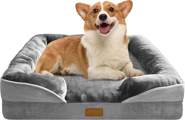 Orthopedic Dog Bed with Sides - Dog Sofa Beds for Medium Dogs, Supportive Foam Pet Couch Bed with... | Amazon (US)